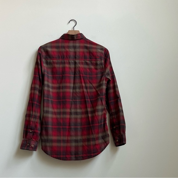 Mountain Hardwear Shirt Mens Spalding Red Plaid Button Down Long Sleeve Gorpcore - Picture 12 of 15